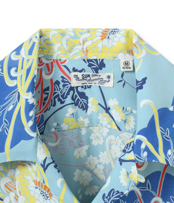 RAYON HAWAIIAN SHIRT “ROYAL FLOWER”