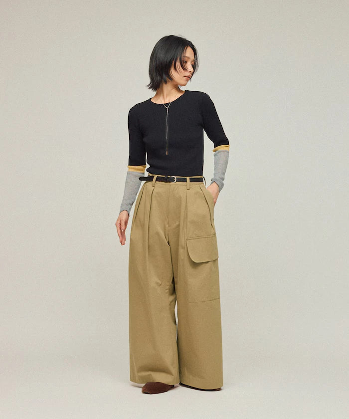 High Count Chino Wide Pants