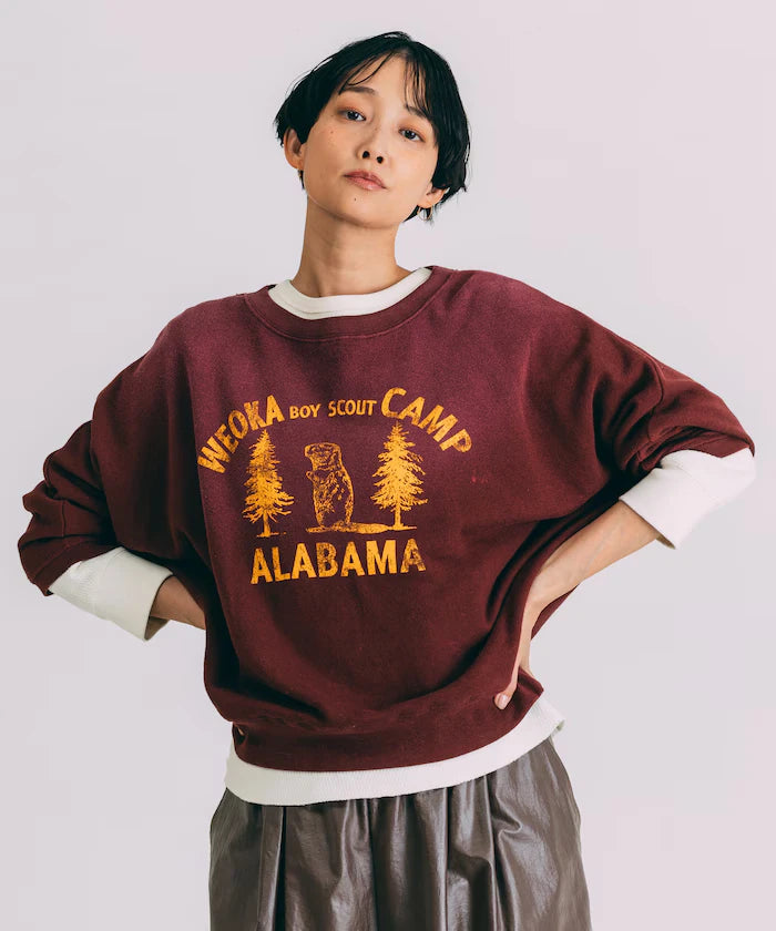 Fade Print Dolman Sweat