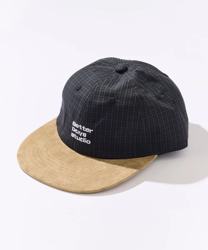 BetterDays Studio × FREAK'S STORE Two-Tone Flat Visor Check Cap