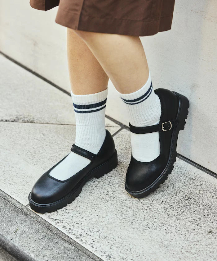 Sunny Rain Compatible Chunky Mary Jane Sneakers