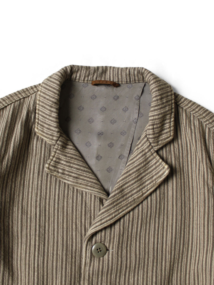 Twill Aging Wool Stripe Hospital JKT