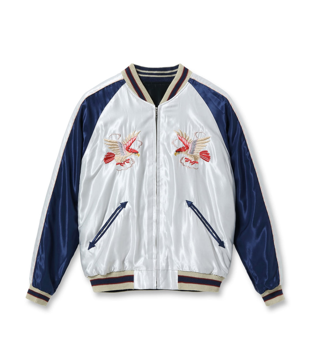 Early 1950s Style Acetate Souvenir Jacket “RED EAGLE” × “TIGER HEAD”