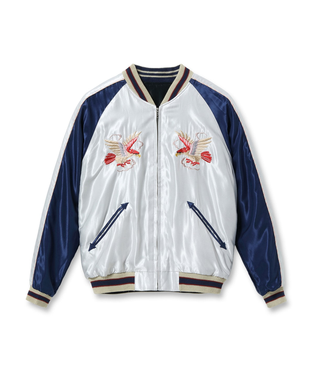 Early 1950s Style Acetate Souvenir Jacket “RED EAGLE” × “TIGER HEAD”