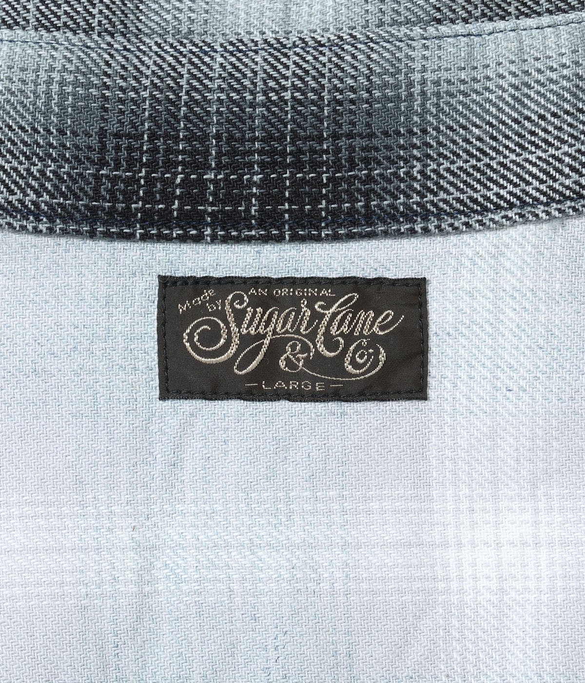 INDIGO OMBRE CHECK CRAZY WORK SHIRT