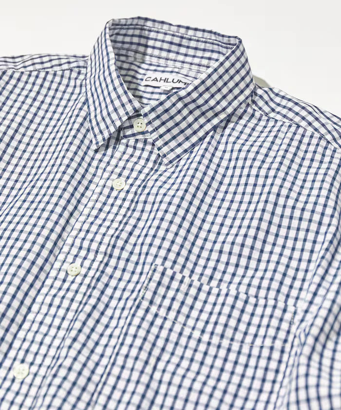 Magazine Pocket Broad Shirt(Gingham)