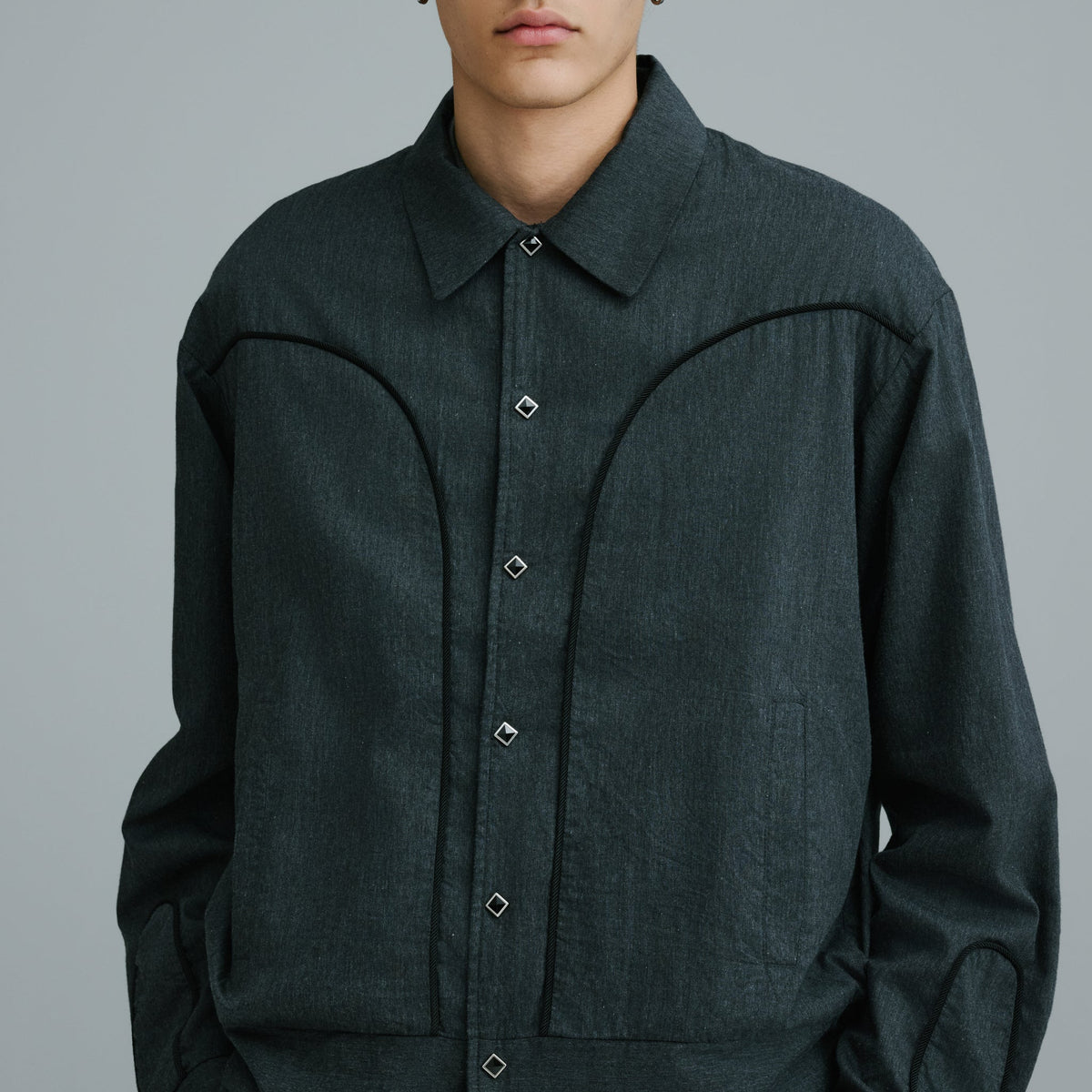 Cotton X Silk Nel Western Jacket
