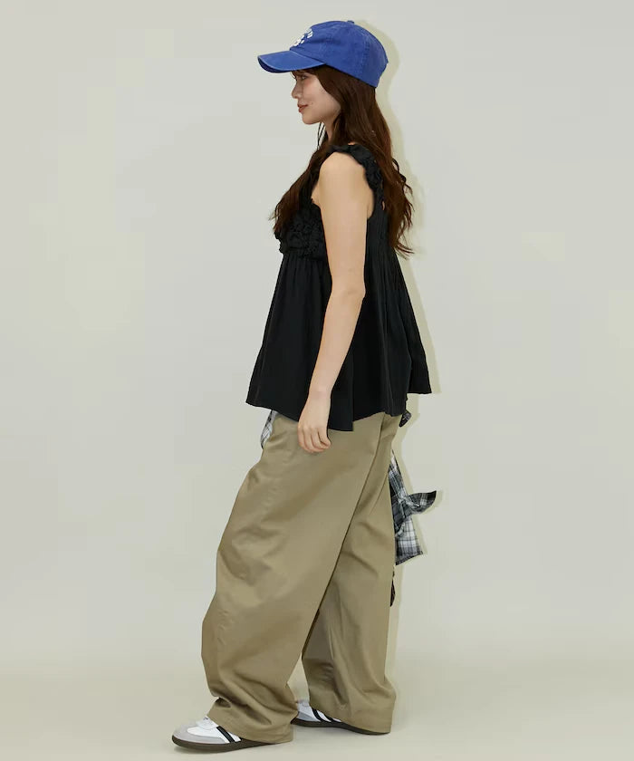 Double Gauze Gathered Camisole Blouse Limited Edition