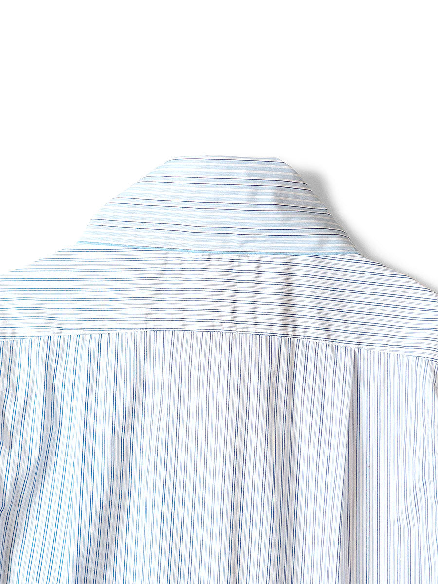 Cotton Stripe Bow Tie Pub Shirt