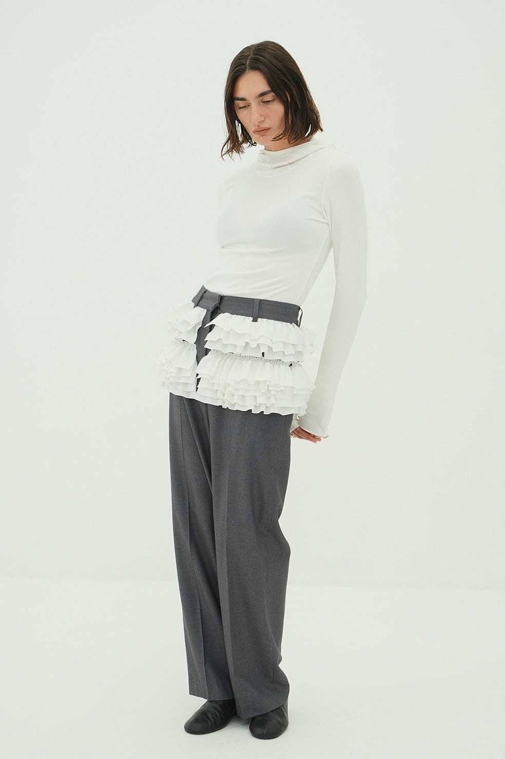 SOFT HOODED HIGH NECK TOPS