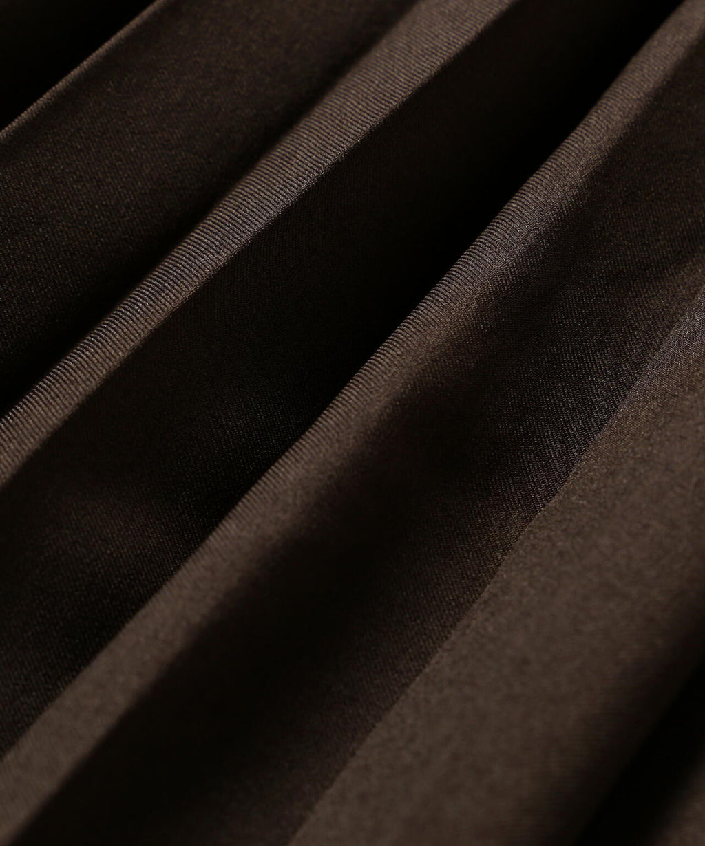 PE melange twill pleats skirt (W)