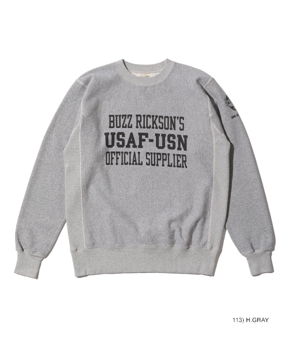 BUZZ RICKSON'S 30th ANNIVERSARY MODEL HORIZONTAL KNITTING HEAVY WEIGHT SWEAT SHIRT