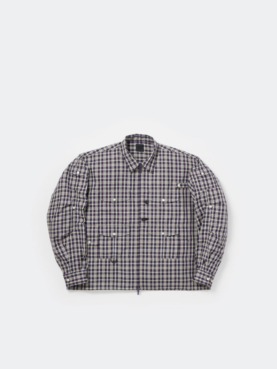 TECH ZIP ANGLER SHIRT L/S PLAIDS