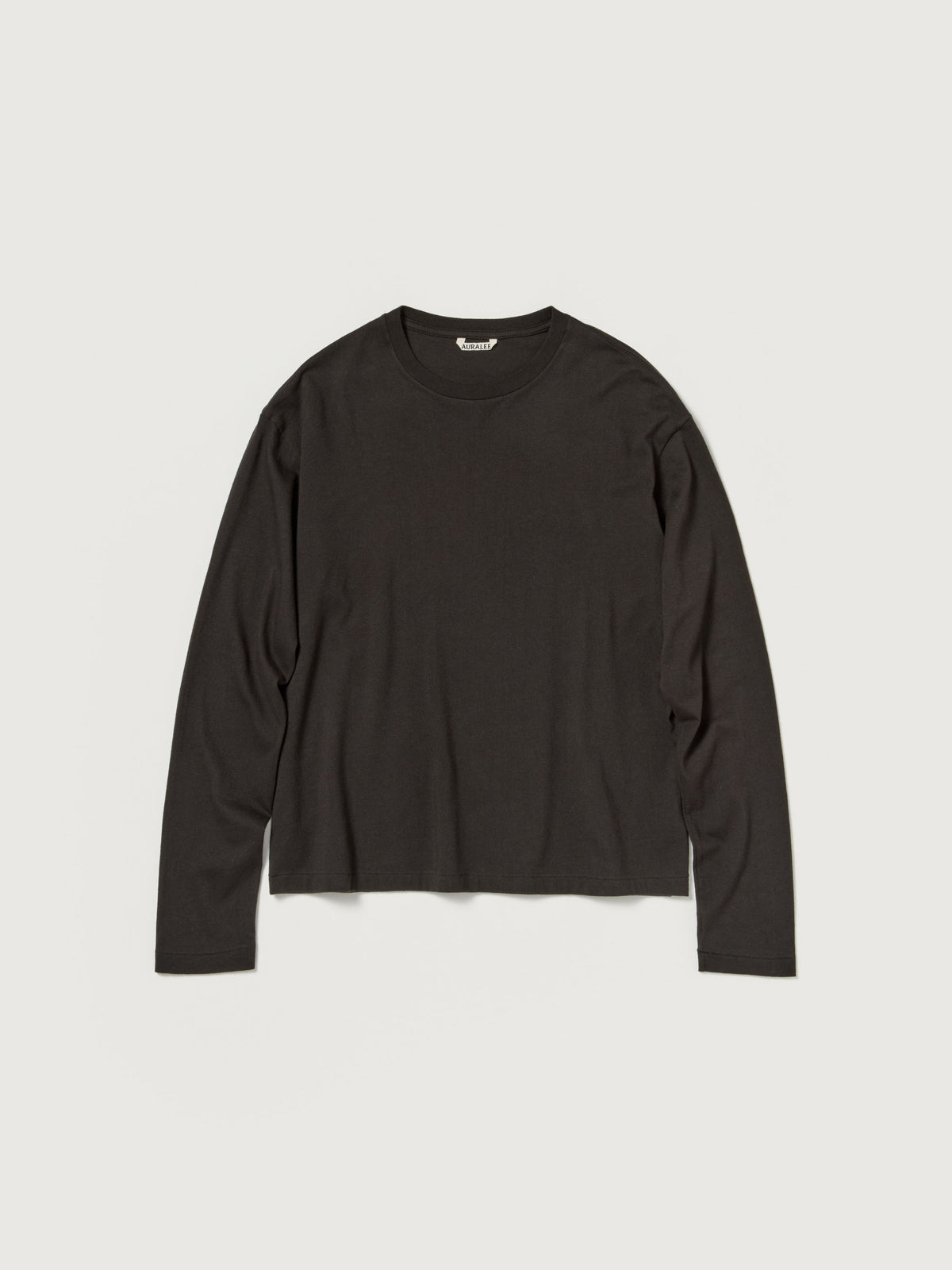 BRUSHED ORGANIC COTTON JERSEY L/S TEE
