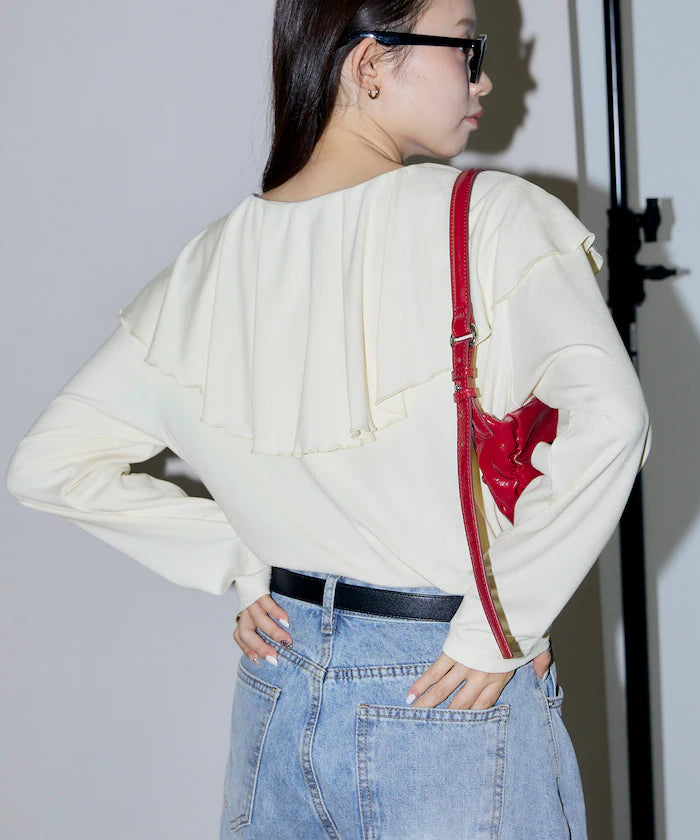 Collar Frill Ribbed Cut Sew Limited Edition