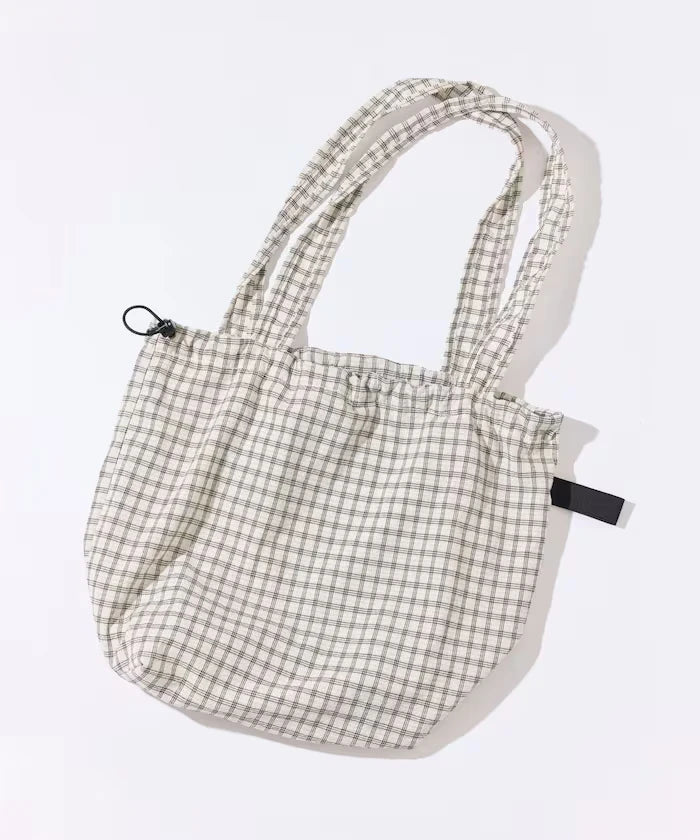 BetterDays Studio × FREAK'S STORE Drawstring Check Tote Bag