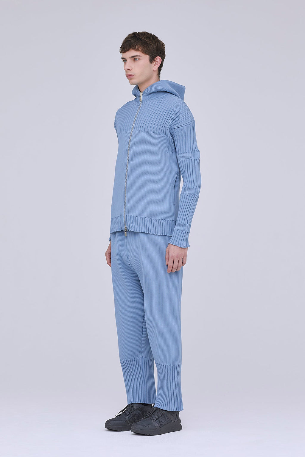 FLUTED HOODIE JACKET