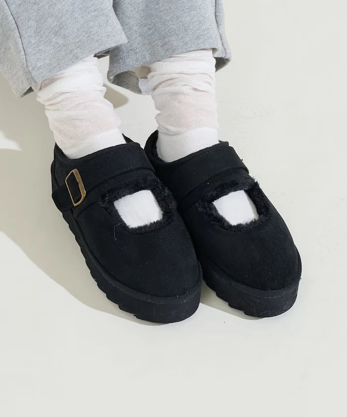 Thick Sole Eco Fur Mary Jane [Limited Edition]