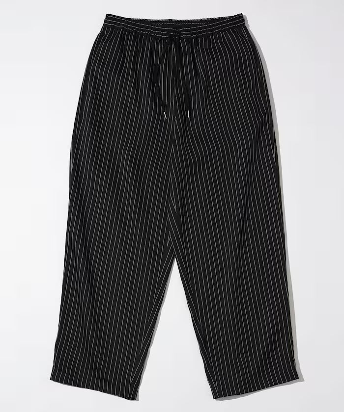 Spindle Stripe Easy Wide Pants / Compatible with Setup