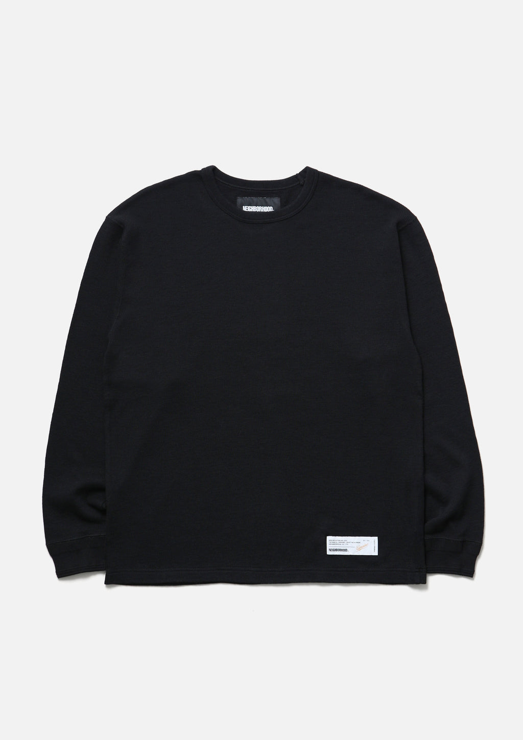 Honeycomb Fabric Crewneck Ls