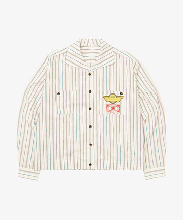 rib blouson deadstock white stripe