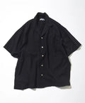 Cotton Linen Open Collar Shirt