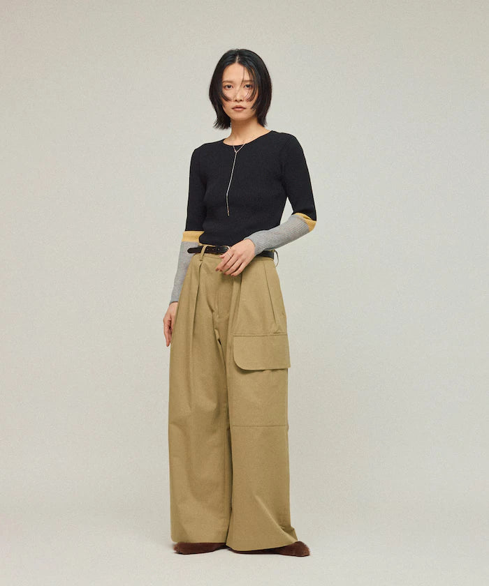 High Count Chino Wide Pants