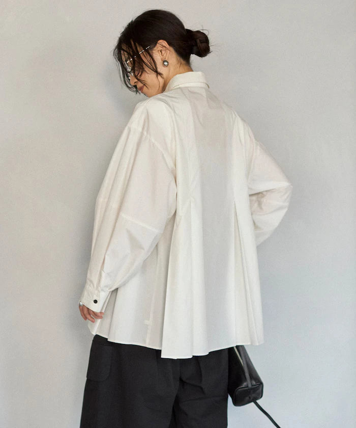 Box Stacked Balloon Sleeve Long Sleeve Shirt