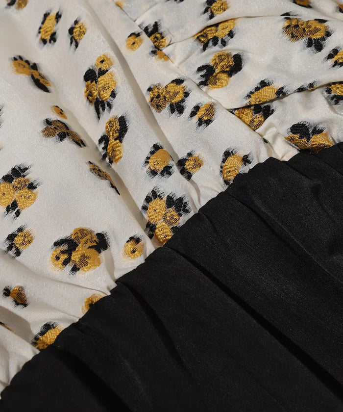 2WAY Flower Sheer Jacquard Docking All-in-One