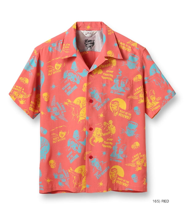 HIGH DENSITY RAYON OPEN SHIRT “THE MONSTERS” by VINCE RAY