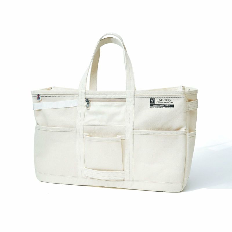 ALBERTON CANVAS TOTE sizeM/BEIGE