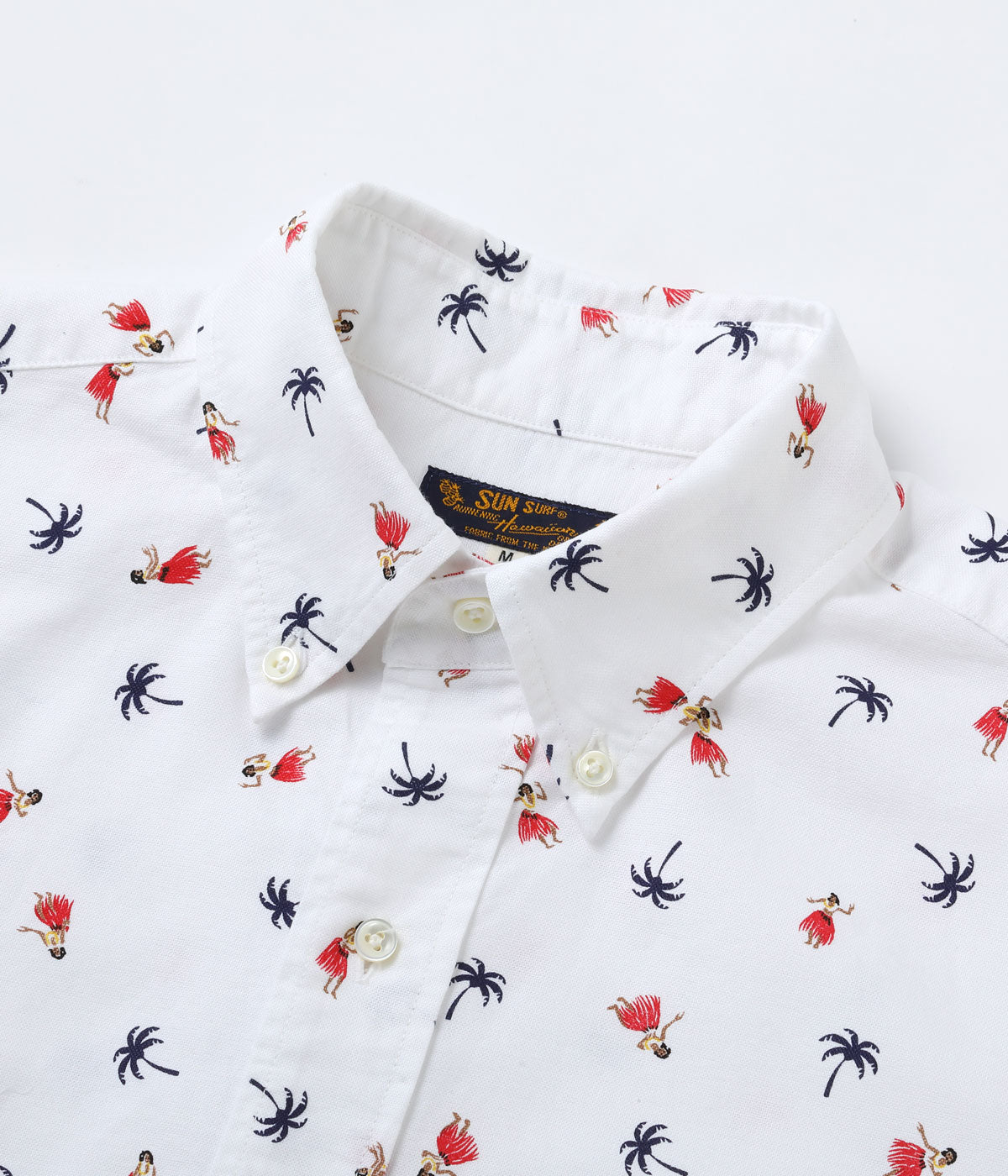 Cotton Oxford B.D. Shirt 'Hula Dancer'