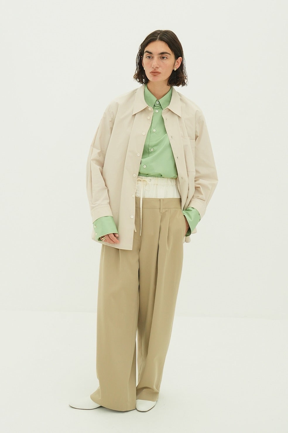 TWO TONE LAYERED SHIRTS