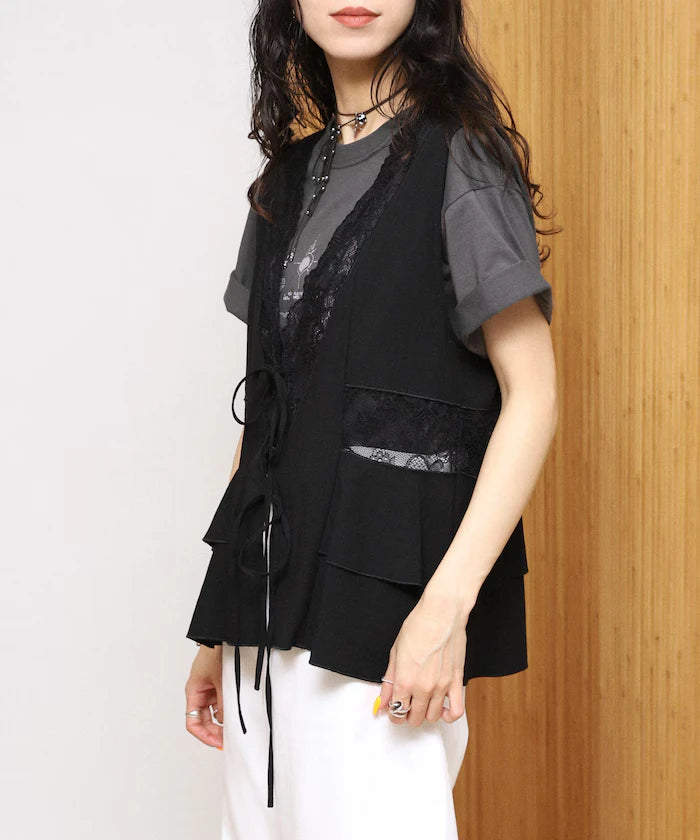 Switch Race Vintage Satin Ribbon Vest [Limited Release]