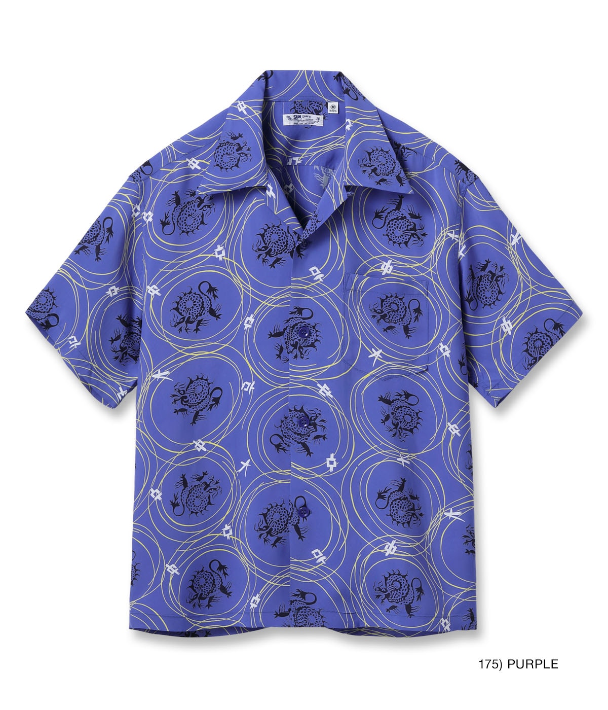 Rayon Hawaiian Shirt "Dragon Grid"