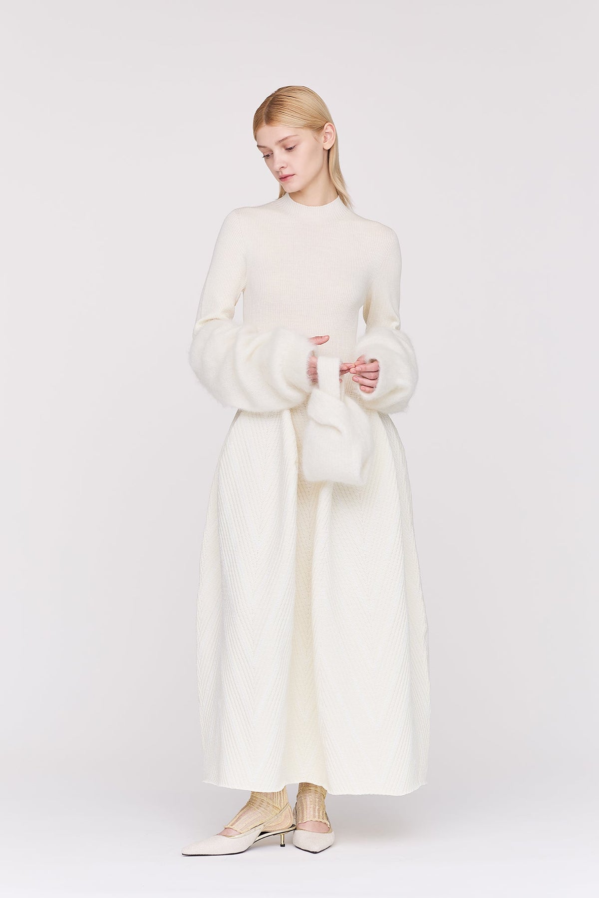 MOHAIR NOTCHED RIB BAG