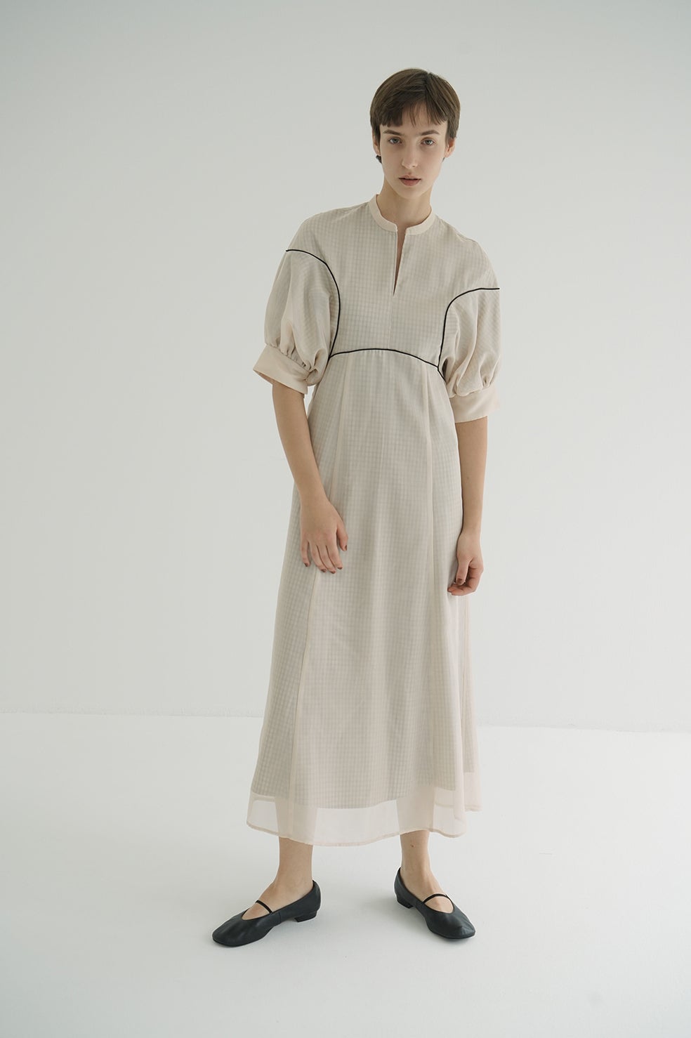 LAYERED SHEER ONEPIECE