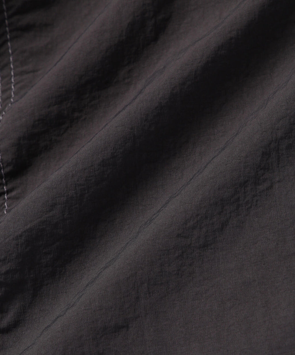 crinkled nylon pants