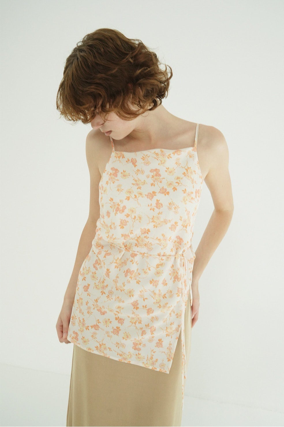 MABEL FLOWER DRAPE CAMI TOPS