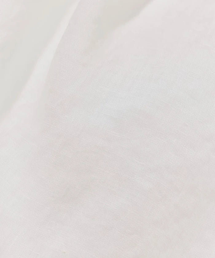 Linen Open Collar Long Sleeve Shirt