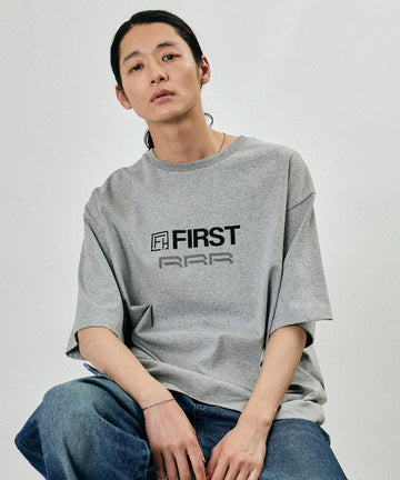 6 oz Front Logo Print Crew Neck T-Shirt / Print T-Shirt PRINT RRR