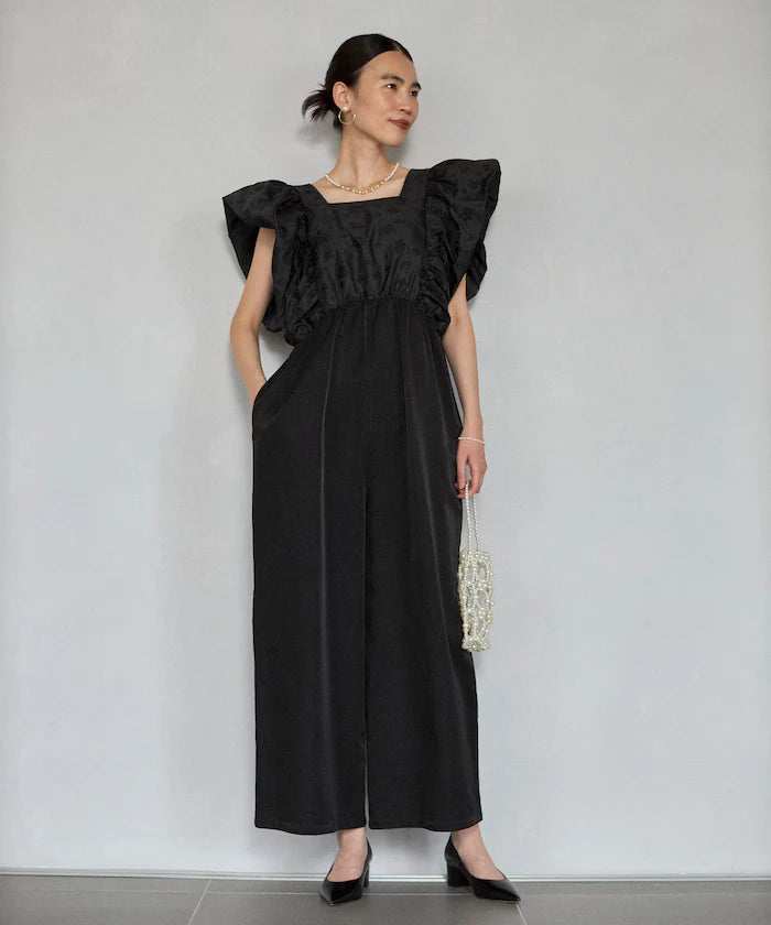 2WAY Flower Sheer Jacquard Docking All-in-One
