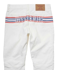 Box Logo Shirring Denim Pants