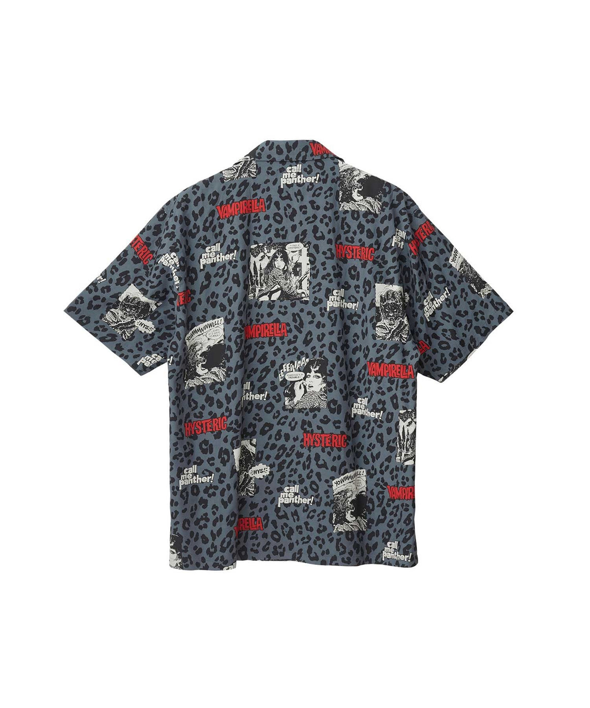 VAMPIRELLA/CALL ME PANTHER Pattern Open Collar Shirt