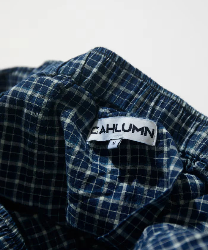 Indigo Madras Check Easy Pant