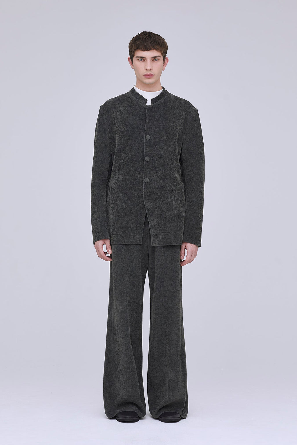 MILAN RIB VELVET WIDE STRAIGHT PANTS