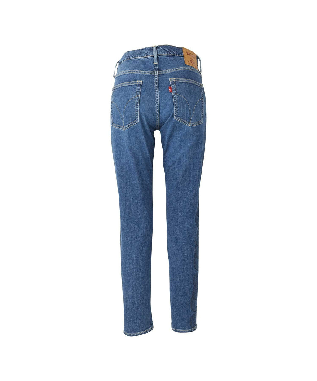 Snake Loop Skinny Denim Pants