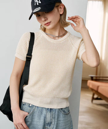 Compact Summer Knit with Purl Stitch - Limited Expansion