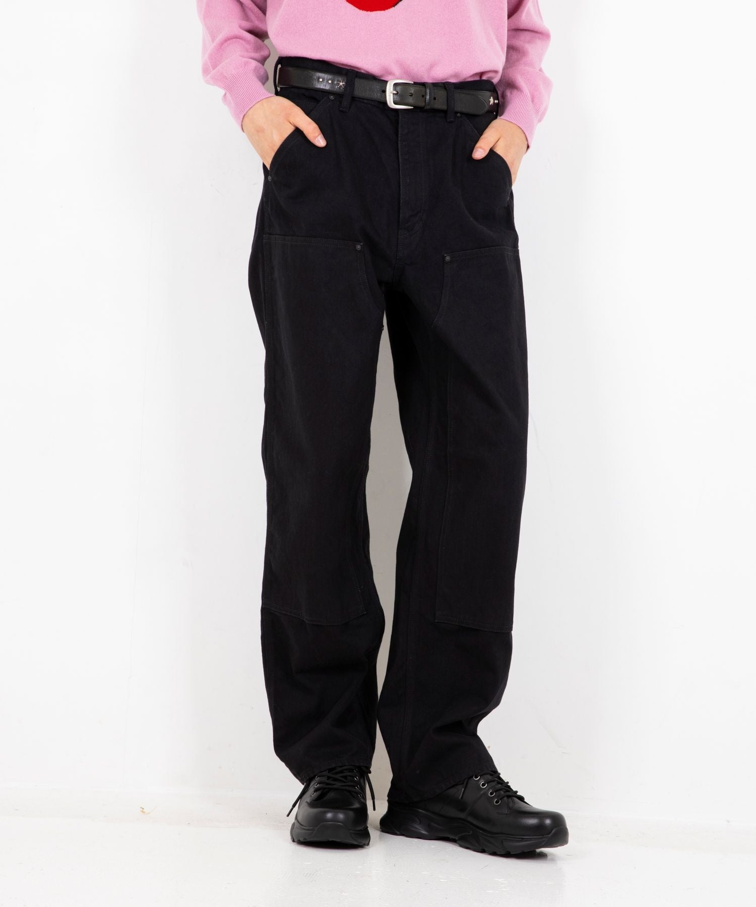 Double Knee Denim Pants