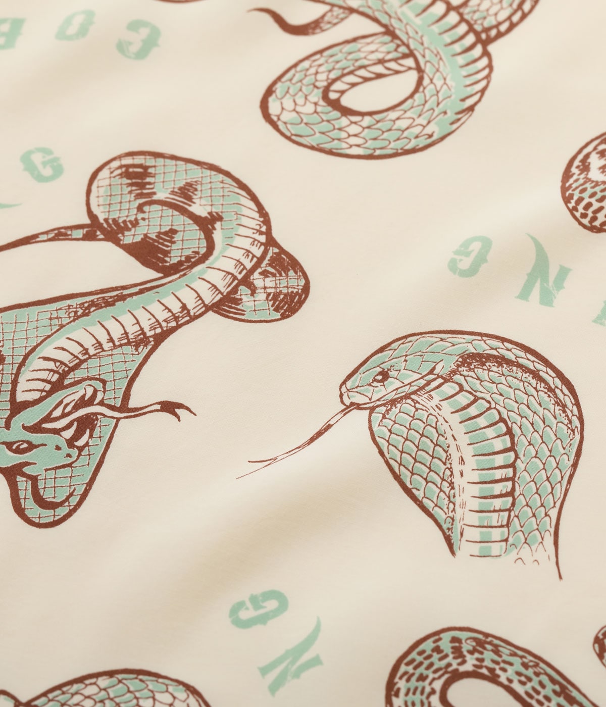 HIGH DENSITY RAYON OPEN SHIRT “KING COBRA” by VINCE RAY